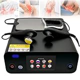 YMLUKzun Apparecchio Tecar Therapy 448KHz - Diatermia Portatile RET CET per Dimagrimento,Rassodamento Pelle e Sollievo dal Dolore,Fisioterapia Termale con 8 Sonde,2 Maniglie e 1 Piastra Negativa