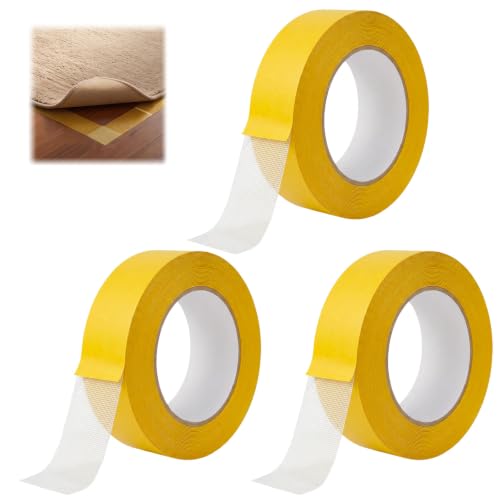 Image of Heavy-Duty Grid Double Sided Tape, 2026 New Removable Fiberglass Mesh Double Stick Adhesive Tape, Fabric Tape for DIY Crafts, Wall Decor, Office Decor, 3 Rolls, 1.18 in x 66 FT