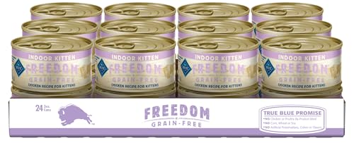 Blue Buffalo Freedom Grain Free Indoor Chicken Recipe Pate Wet Kitten Food