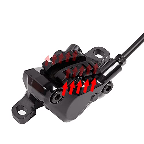 Domary Pastilhas de freio, 2 peças pastilhas de freio a disco para bicicleta com dissipação de calor