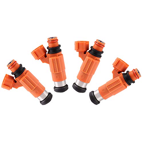 QUALINSIST 4 pcs Fuel Injectors CDH210 Fit For Chevy TrA-Cker,for D-odge Stratus,for M-itsubishi Eclipse,for M-itsubishi Galant,for M-itsubishi Mirage,for S-uzuki Vitara 4 Holes