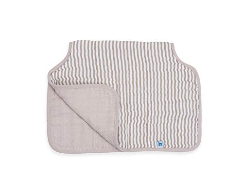 Little Unicorn Single Cotton Muslin Burp Cloths | 100% Cotton | Multi-Layer | Ultra Absorbent & Soft | Ergonomic Design | Burping Newborn Baby | Reversible | Large 21”x14”