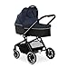 Hauck Move So Simply 2-in-1 Pushchair – Lightweight Stroller, Carrycot & Reversible Seat, Reclining Function, All-Terrain Wheels, UPF 50+ Canopy – Dark Navy Blue Neon