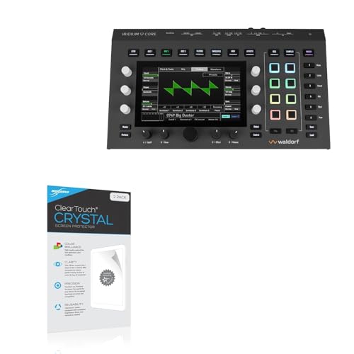 BoxWave Screen Protector Compatible with Waldorf Iridium Core - ClearTouch Crystal (2-Pack), HD Film Skin - Shields from Scratches