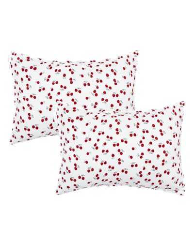Image of ALVABABY Toddler Pillowcases 2 Pack Muslin Cotton Kids Pillow Cover Fit 13 inchx 18 inch or 12 inchx16 inch Envelope for Girl Boy Travel 2TPM01A