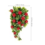 2pcs String Simulated Fruit Hanging Ornaments Artificial Fruit Swag Fake Apples Vine Decorative Swag Fruit Garland Wreath for Wedding Arch Front Door Wall Decor - Image 3
