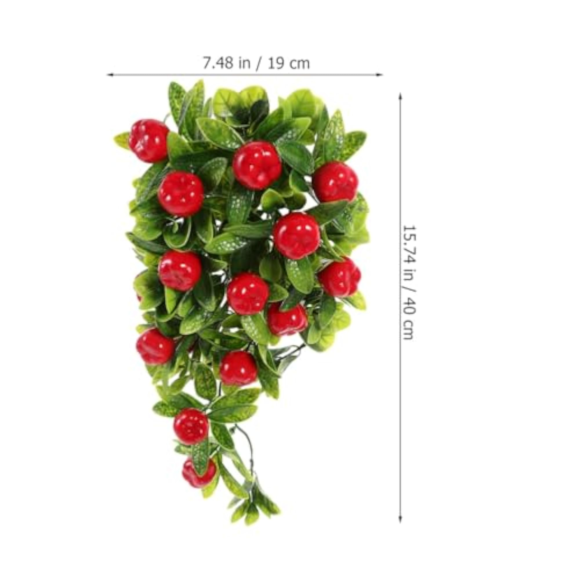 2pcs Simulated Fruit Hanging Ornaments for Wedding Decor