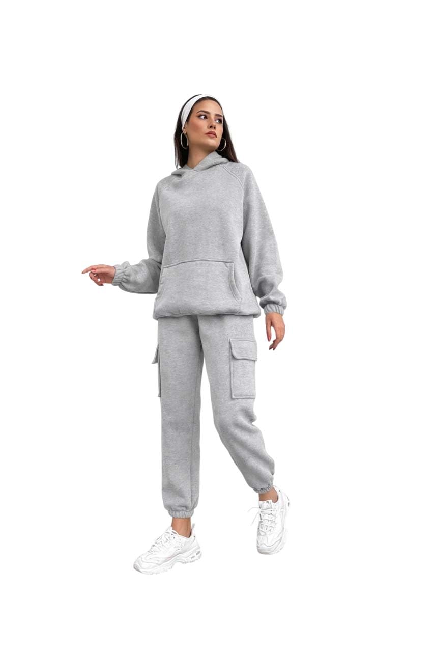 KOTTY Women’s Fleece Tracksuit | Comfortable Winter Coordset with Joggers & Hoodie | Soft Workout Wear for Walking, Trekking & Gym-picture-27