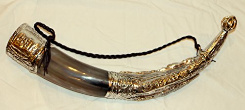 ニューユダヤ教 伝統的なハンドメイド ジョージアホルン ドリンクワイン シルバーメッキ エルサレム