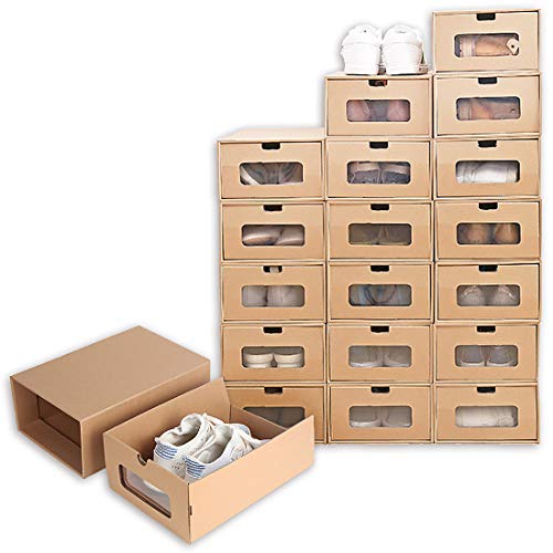 Buy jxgzyy Cardboard Shoe Box, 20 Pack Stackable Shoes Storage