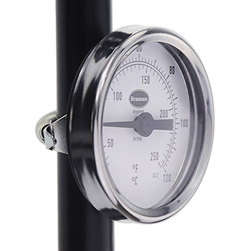 Clipon pipe thermometer / hot water pipe thermometer Garden Outdoor