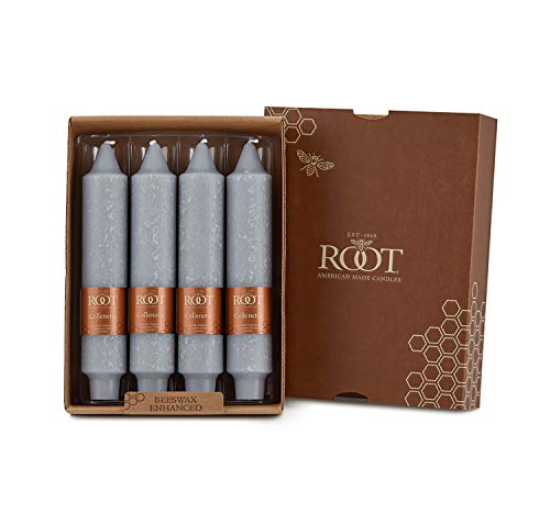 Root Candles Unscented Dinner Candles Premium Beeswax Blend Boxed Candle