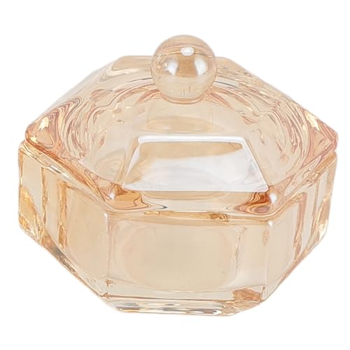 3 tazas de vidrio para acrílico uñas con tapa miniatura 7