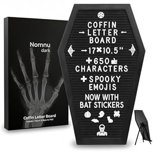 Nomnu Coffin Letter Board Black +3D...