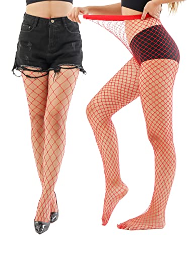 Image of EVERSWE High Waist Fishnet Tights, Thigh High Suspender Stockings