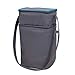 J.L. Childress 6 Bottle Cooler, Insulated Breastmilk Cooler & Lunch Bag for Baby Food & Bottles, Leak-Proof & Heat-Sealed, Ice Pack Included, Grey and Teal