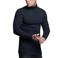 JoZorro Mens Mock Neck T Shirts Pullover High Neck