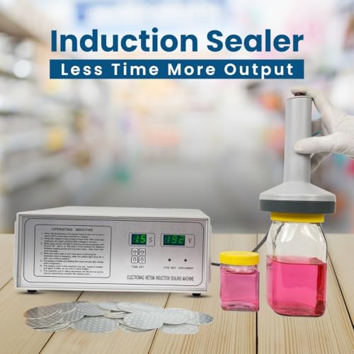 Image of SMART PACK Manual Induction Sealer for Packaging of PET, HDPE Plastic and Glass Jar Sealer Machine | Heavy Duty Packaging Equipment | Safety Seal Portable Induction Sealer | Small Torch Tool