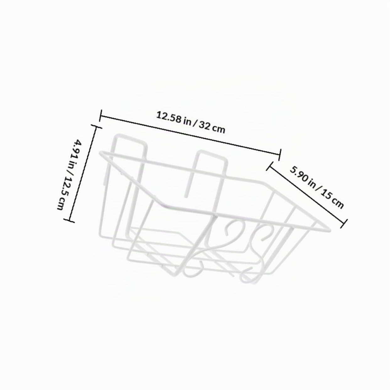 BESPORTBLE Portavasi da Esterno 2 Pezzi in Ferro Bianco da Appendere Facile da Installare Supporto per Vasi da Balcone e Giardino per Piante in Vaso