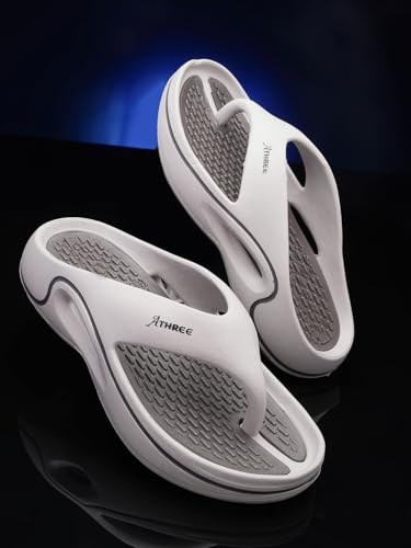 Image of ATHREE Slippers for Man Chappal Daily use Casual Slipper for Mens | Flip Flops for Men | Stylish Gents Sleeper Lightweight & Comfortable Pack of 1