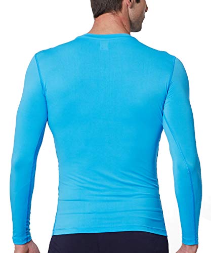 Exio Japan Men's Compression Shirt Cool&Dry Baselayer/Underlayer Long Sleeve Top Ex-R01 (Small, Exr01-Sb) #TOP3