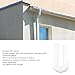 Eavestrough Downspout Extension, Downspout Diverter, Rain Gutter Downspout Extension Flexible PE Extendable Drain Away Extender for Outdoor Villa Round (White)