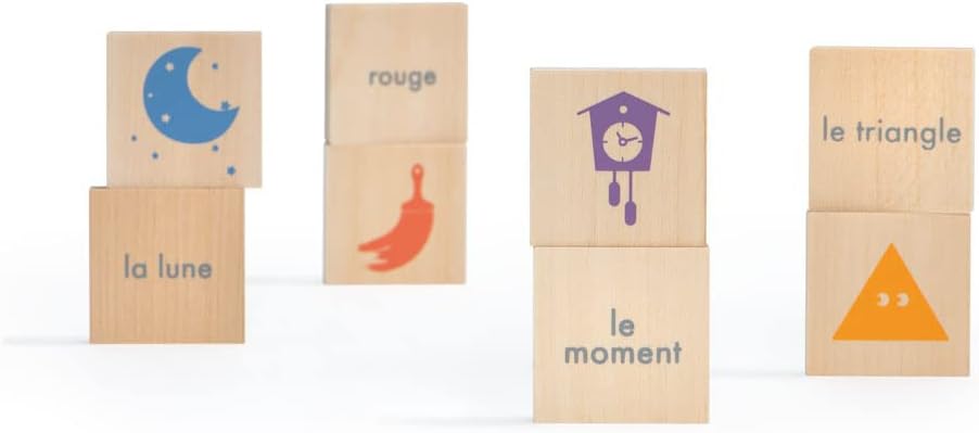 Uncle Goose Chips French Vocabulary - Made in The USA