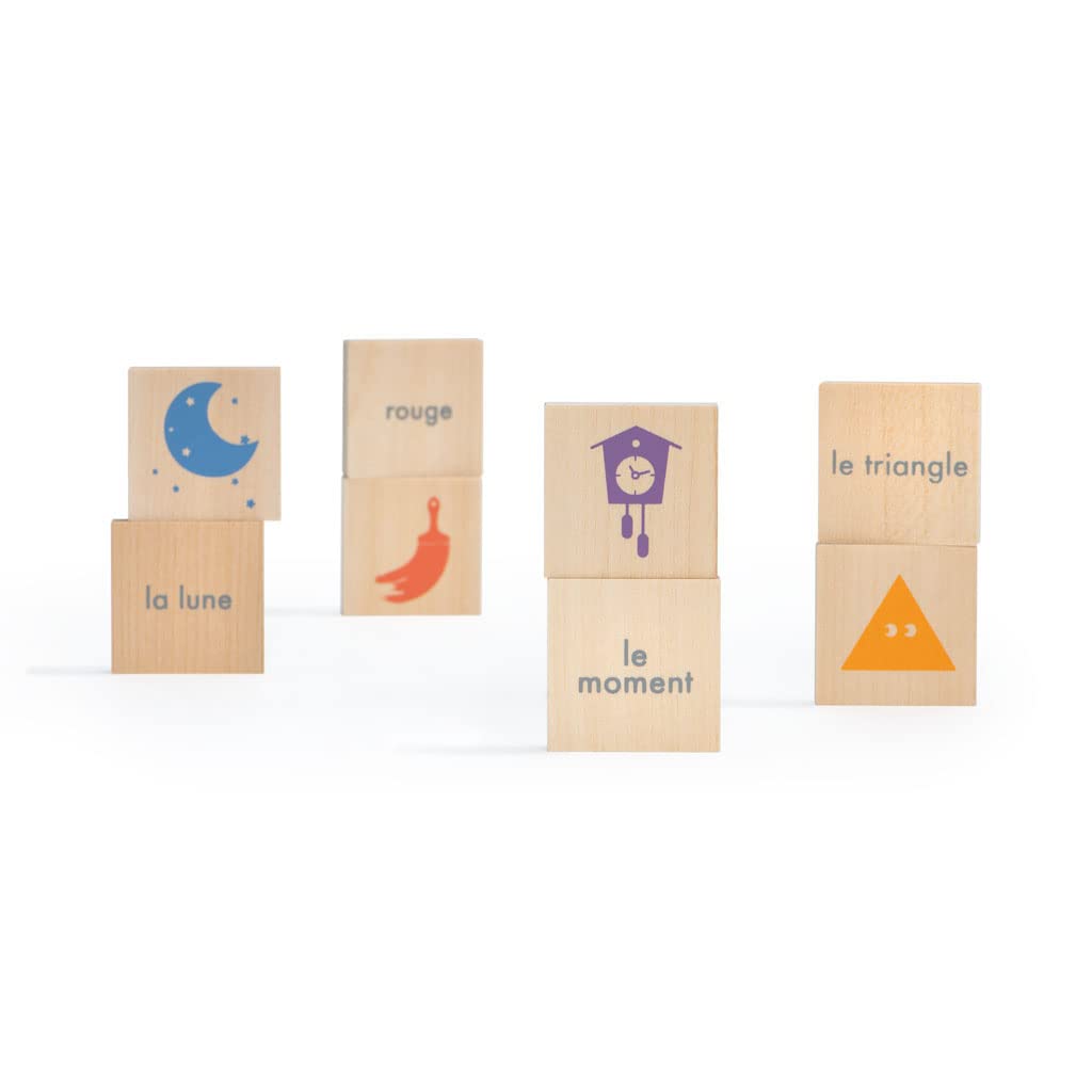 Uncle Goose Chips French Vocabulary - Made in The USA