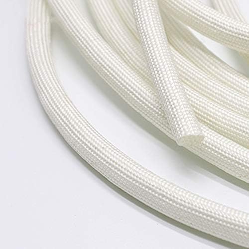 Gaine de rangement de câbles, gaine isolante en fibre de verre souple tressée haute température de 1 à 60 mm de diamètre | 2.5*500cm