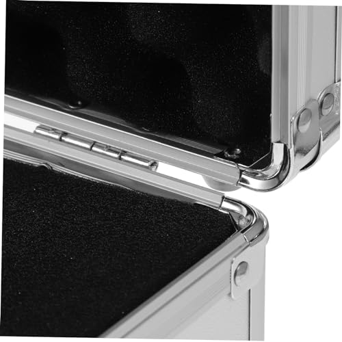 Aluminum Alloy Hard Briefcase Impact-absorbing Sponge Inserts Storage Case for Instruments Makeup and Tools Compact Design Comfortable Handle for4