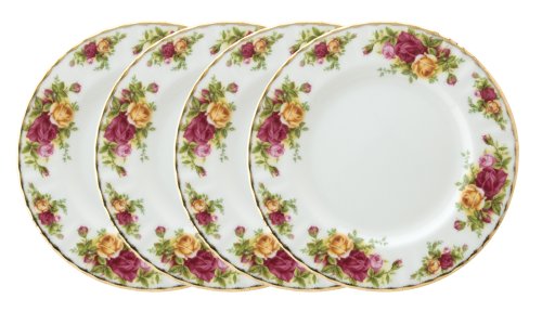 Royal Doulton-Royal Albert Old Country Roses Salad Plates, Set of 4