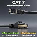 Cat 7 Ethernet Cable (6FT-100FT) Wire core Triple-Shielded SSTP Outdoor Ethernet Patch Cord – 10Gbps 600MHz, UV/Waterproof, Direct Burial PE Sheath for Modem/Router LAN RJ45 (10FT-CAT7) - Image 5