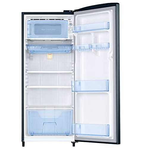 Image of Samsung 192 L 2 Star Direct Cool Single Door Refrigerator (RR20A271BU8 /NL, SAFFRON BLUE, 2022 Model)