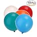 NUOLUX 18-inch Latex Balloons,Round Balloons for Party Decoration,18pcs(Mixed Color)