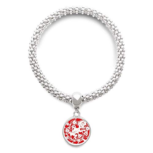 Bracelet singe zodiaque anti-ternissement avec chaine ronde confortable