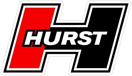 Hurst Shifters Red Black Vintage Drag Racing Window Sticker Decal Street Rat Rod