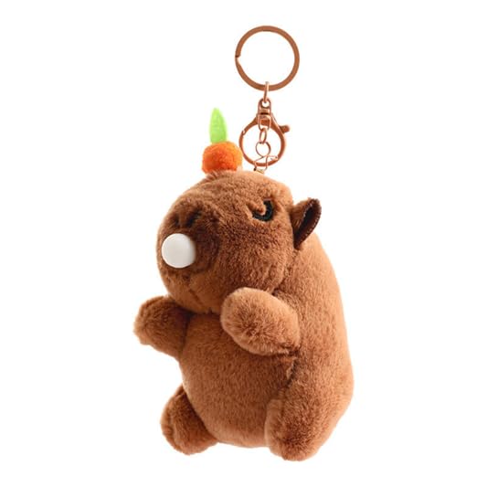 Image of SCOOBA Adorable Tiny Bubble Gum Capybara with up Side Down Shaking Music Toy (Tiny Bubble Gum Capybara)