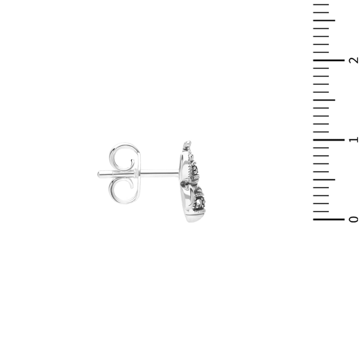 Esse Marcasite 214E7317-01 - Pendientes de plata de ley con marcasita