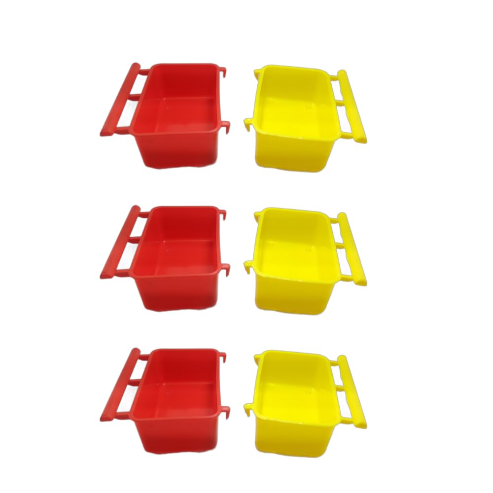 Birds Cage Food Feeder 350ml Perch Cup for Love Birds,Finches,Cockatail,Conure,Pigeons (Pack of 6) (B0CVDW2921) Amazon Price History, Amazon Price Tracker