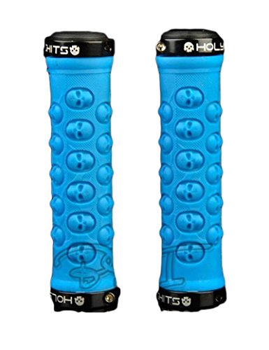 MTB Signswise estilo del cráneo cerradura doble manillar cubierta antideslizante Azul azul