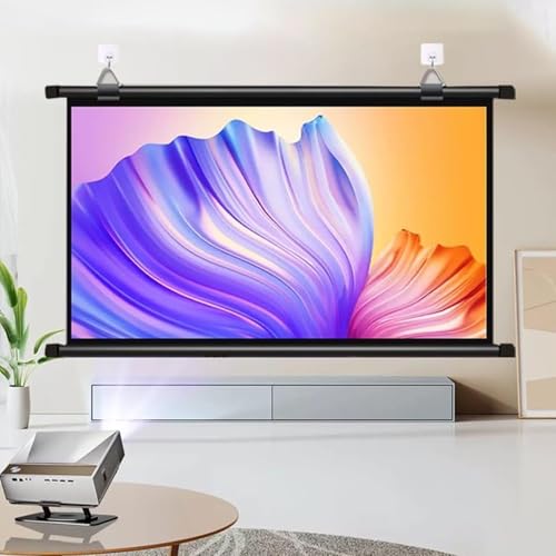 Pantalla manual para proyector 16:9 72 pulgadas miniatura 6