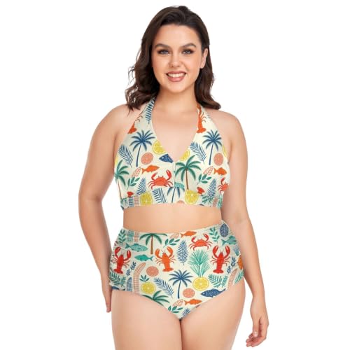 Bikini grande taille ajustable idéal pour corriger les petits complexes estivaux