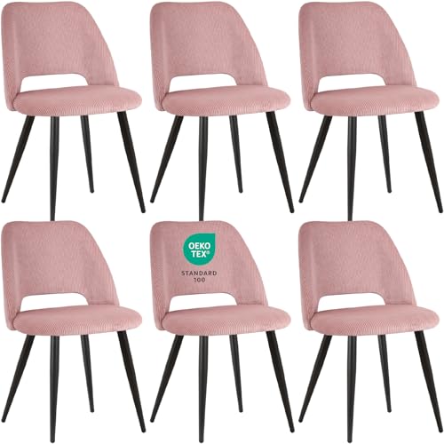 Sillas Comedor Pack 6 Terciopelo Marca JIJIAN