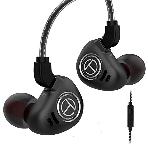 🛒 Crazy Deals TRN V90 HiFi Earphone,in Ear Earphone 1 Dynamic & 4 Balanced Armature Driver Stereo Bass IEM, Metal in Ear Headphone, Stage/Studio in Ear Monitor with Detachable 2 Pin Cable (Black with Mic)