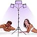 Ibtyzo Lampada Abbronzante da Casa - Lampade Abbronzanti a Tre Teste con 144 LED...