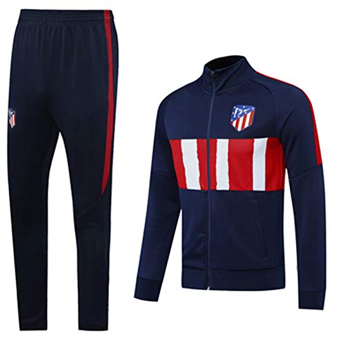 Camiseta de ftbol Atletico Madrid 2021 de cuello alto de manga larga para entrenamiento deportivo de equipo profesional, conjunto de uniforme y pantalones de ftbol, el mejor regalo, viaje de ocio