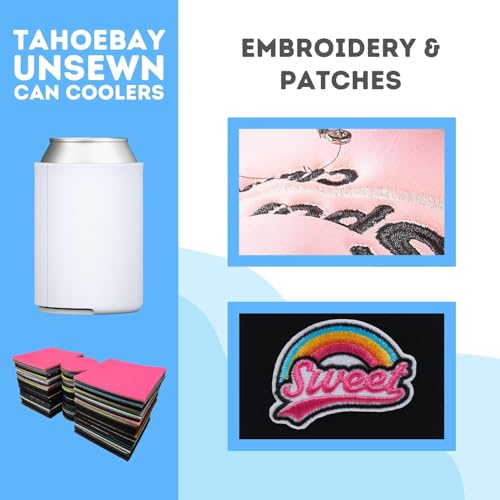 TahoeBay Unsewn Foam Can Cooler Blanks, Standard 12 oz, 25-Pack, Black by TahoeBay - Used condition - Image 2