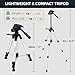 Laser Level with Tripod, Firecore 360° Self Leveling Cross Line Laser Level with Pluse Mode, Green Lazer Leveler tool for Hanging Pictures Wall Tile Construction, L-Bracket & Carry Pouch Included