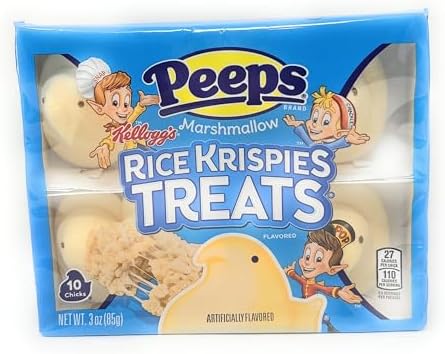 Peeps, Marshmallow Flavored Rice Krispies Treat, 10 Count