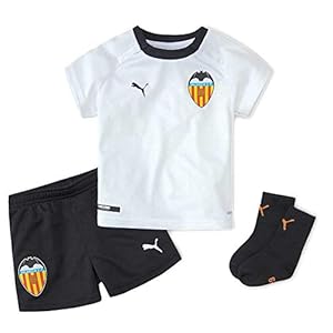 Puma Valencia CF Seizoen 2020/21-Home Babykit White Black T-shirt, kinderen, zwart
